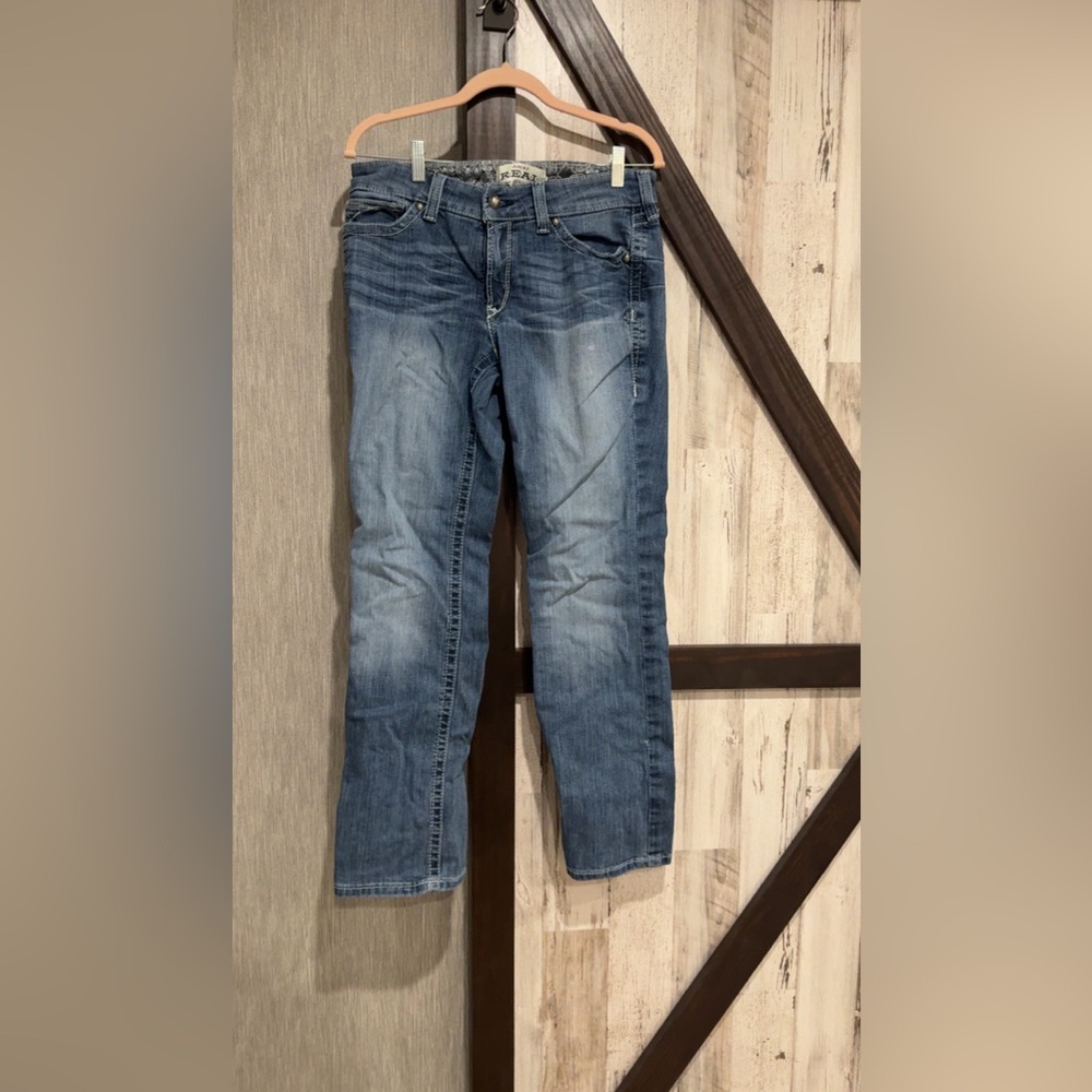 Ariat Women's Blue Straight Leg Jeans - Size 30 Long